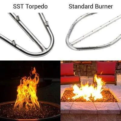 HPC Fire Tempe Hammered Copper Gas Fire Pit TOR-TEMP31-EI