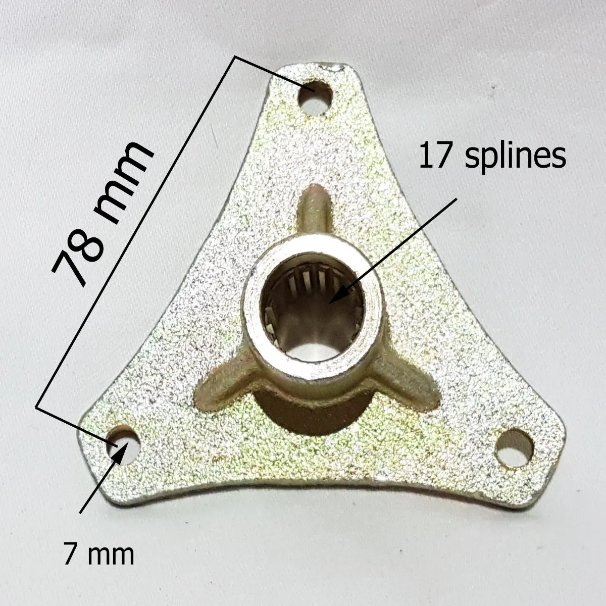 HUB13 WHEEL HUB MOUNT 17 SPLINE FOR 110CC QUAD BIKE ATV 3 BOLT FIXING