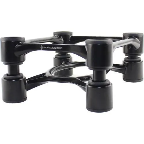IsoAcoustics ISOAPERTA20BK APERTA 200 Aluminum Acoustic Isolation Speaker Stand (Pair, Black)