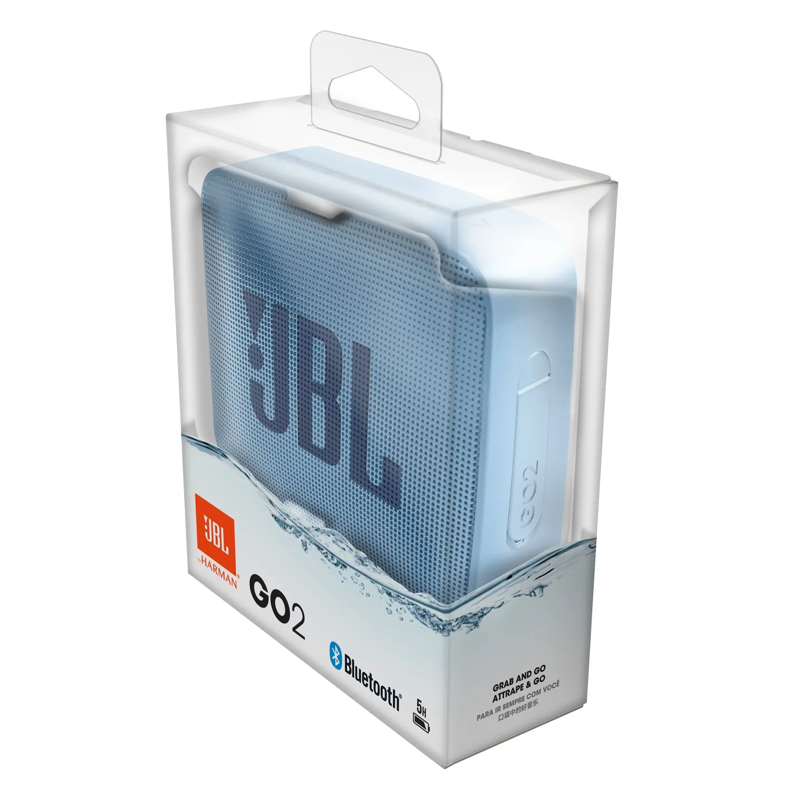 JBL Go 2 Bluetooth Portable Speaker - Ice Cube Cyan