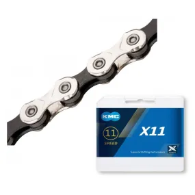 KMC X11 Chain - Silver/Black