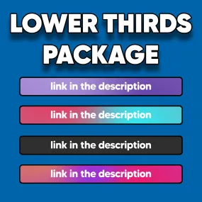Lower Thirds Pack
