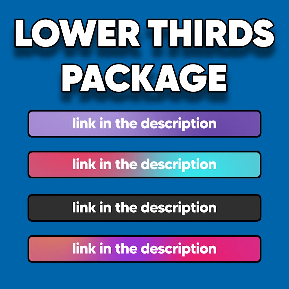 Lower Thirds Pack