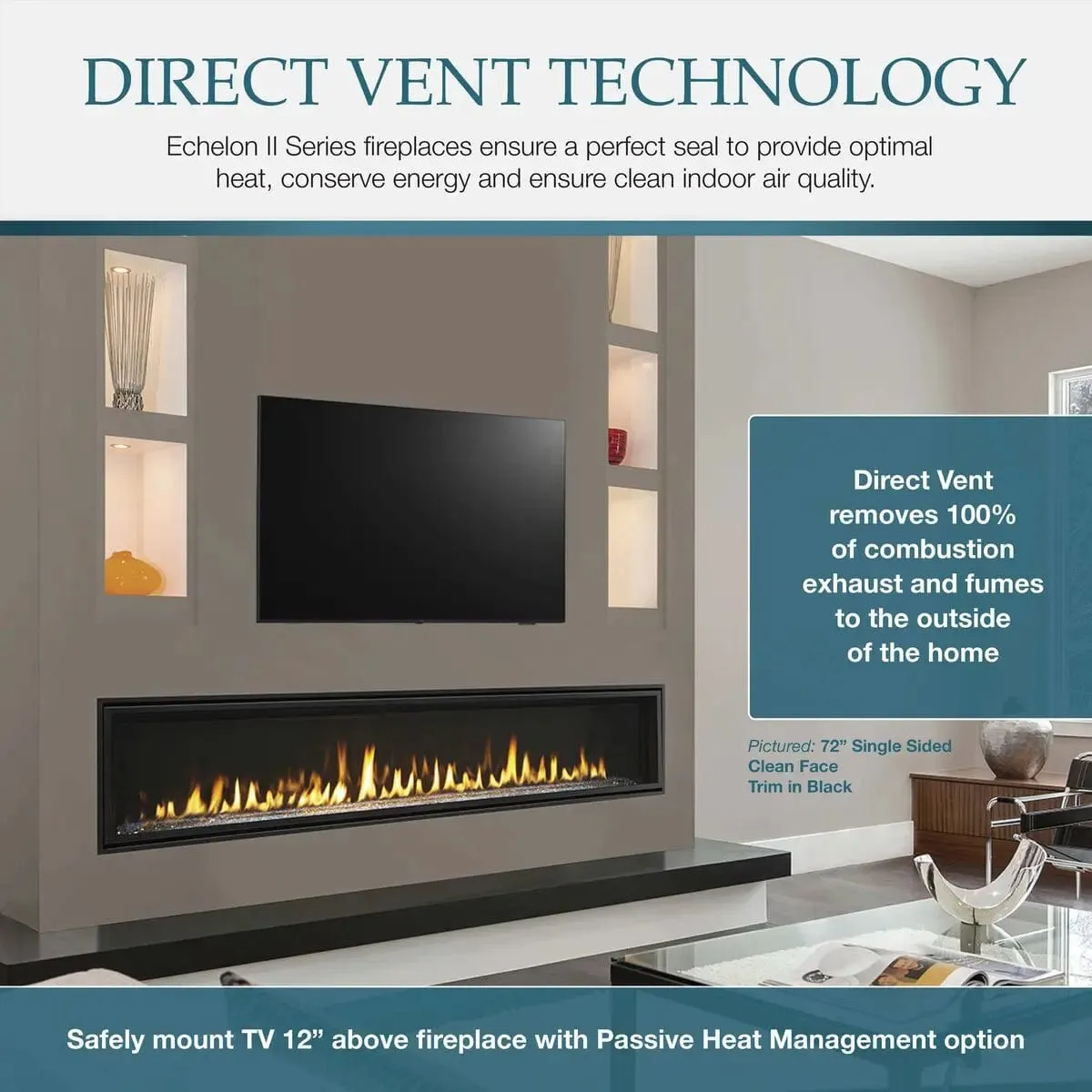 Majestic Echelon II 36" Direct Vent Gas Fireplace ECHEL36IN-C