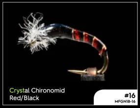 Manic Crystal Chironomid - Red/Black #16