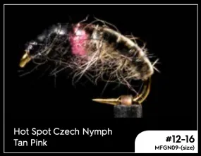 Manic Hot Spot Czech Nymph - Tan Pink