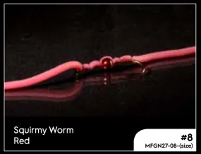 Manic Squirmy Worm - Red #8
