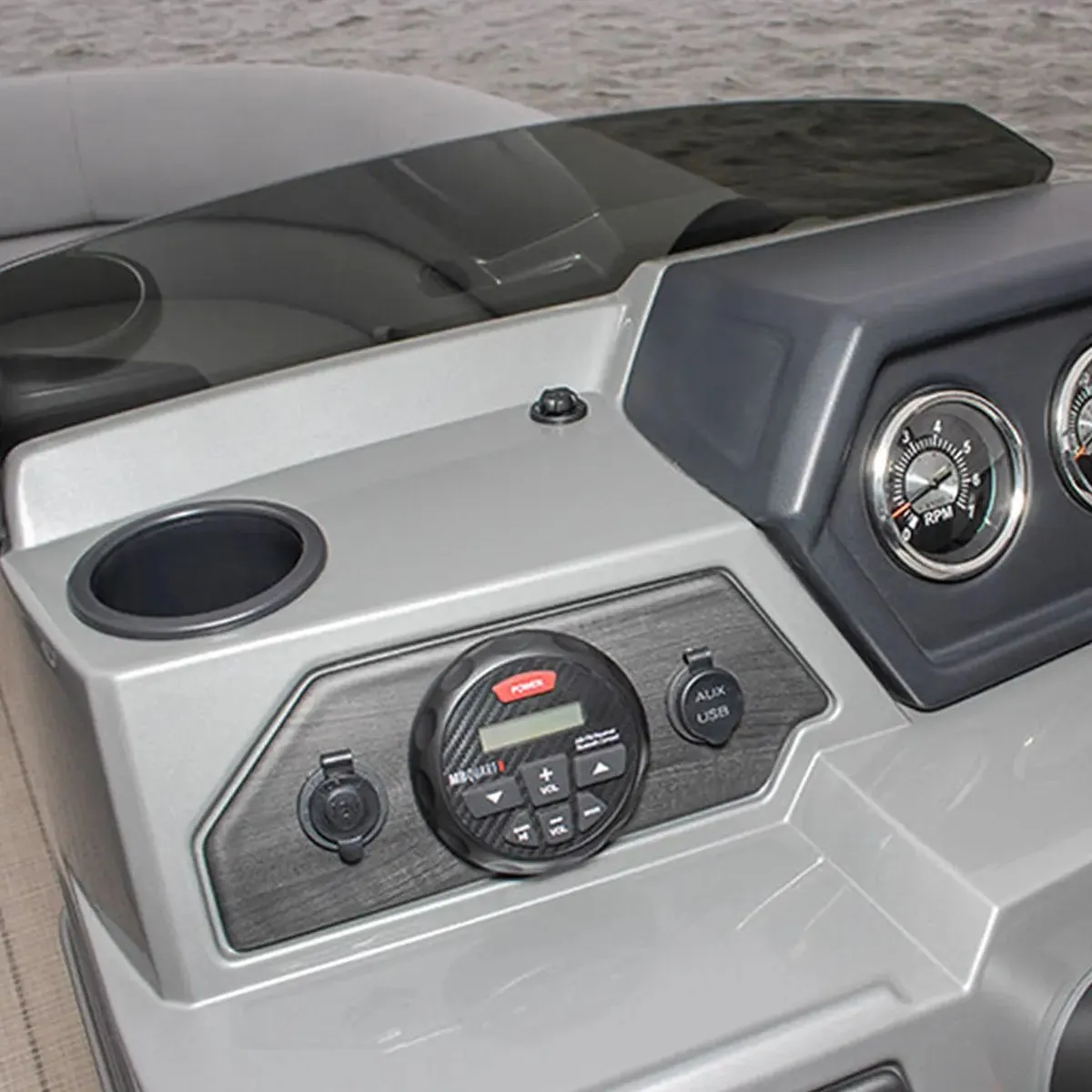 MB Quart GMR-3 Marine Digital Media Receiver & NK2-116W 6.5" 2-Way Coaxial Speakers (2 Pair)