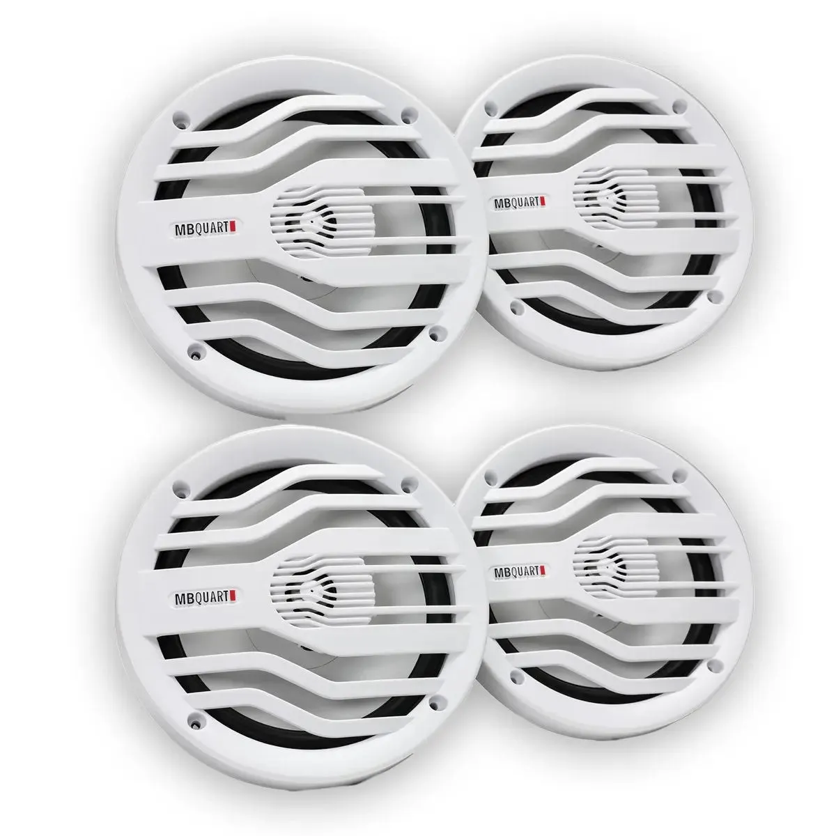 MB Quart GMR-3 Marine Digital Media Receiver & NK2-116W 6.5" 2-Way Coaxial Speakers (2 Pair)