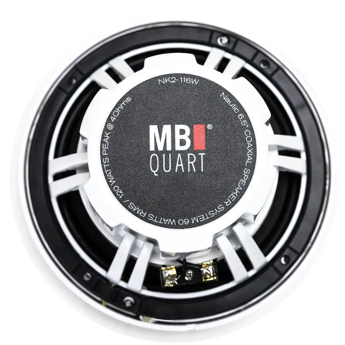 MB Quart GMR-3 Marine Digital Media Receiver & NK2-116W 6.5" 2-Way Coaxial Speakers (2 Pair)