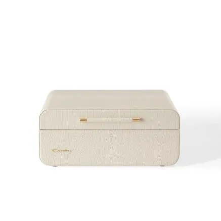 Mercury Portable Turntable - Cream Croc