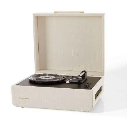Mercury Portable Turntable - Cream Croc