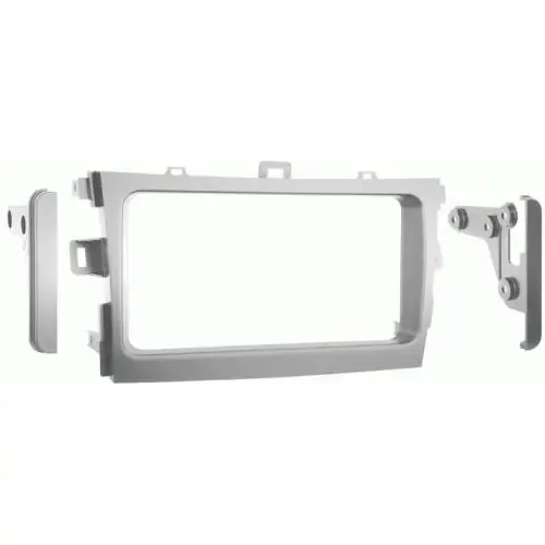 Metra 95-8223S Silver Double DIN Dash Kit for 2009 Toyota Corolla