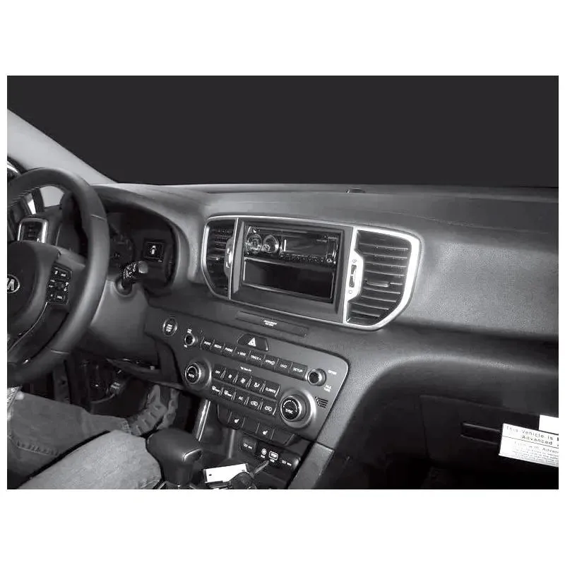 Metra 99-7378B 1-2 DIN Dash Kit for Kia Sportage LX 2017-up (with base radio)