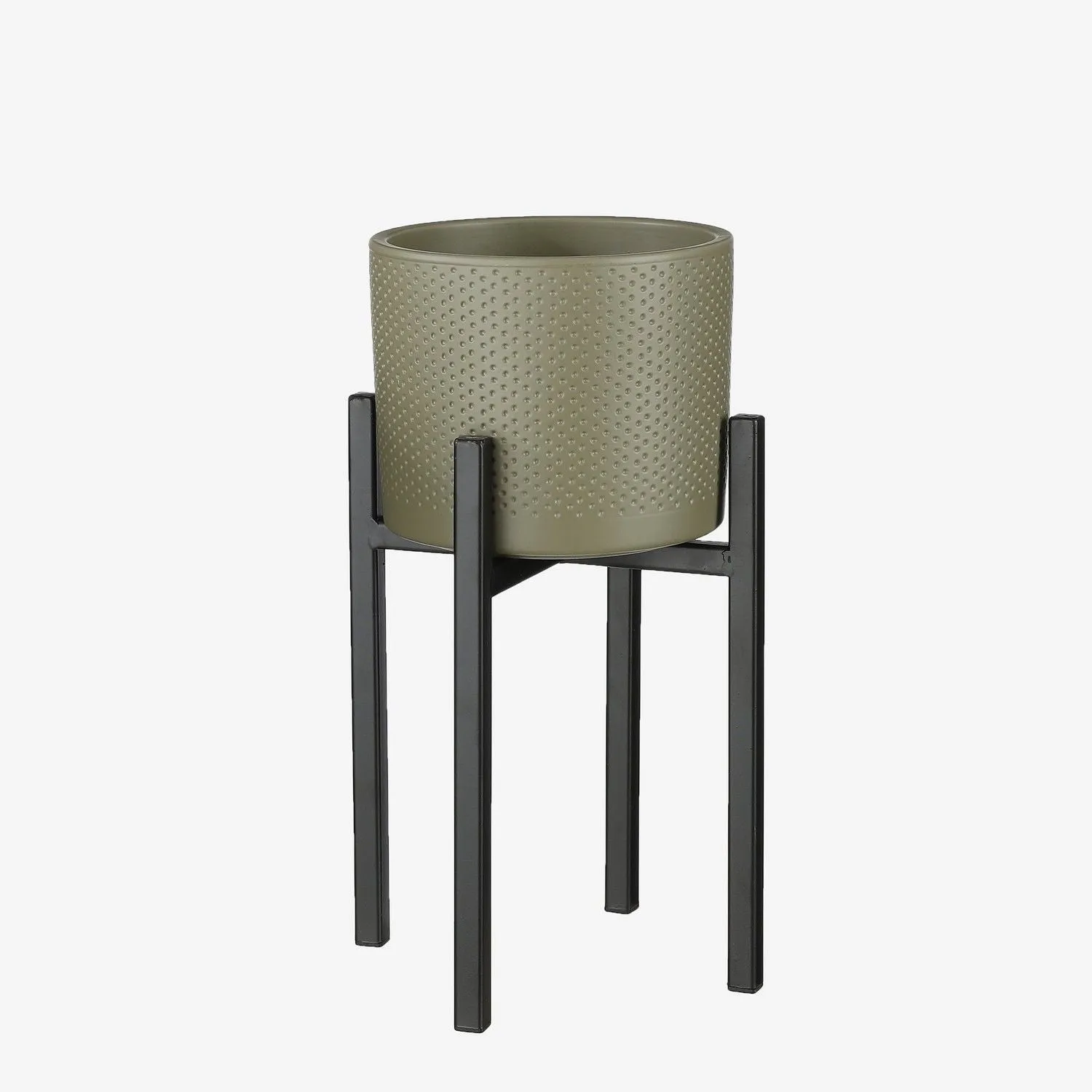 Mica Decorations 16.5cm Black Ascot Plant Stand