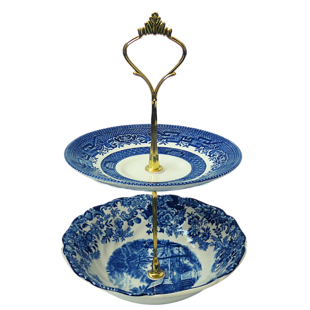 MINI BLUE PLATE STAND #07