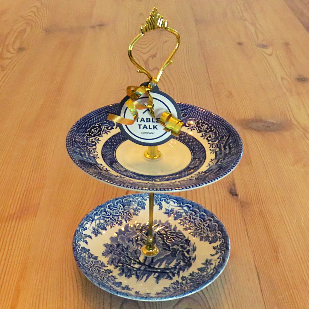 MINI BLUE PLATE STAND #08