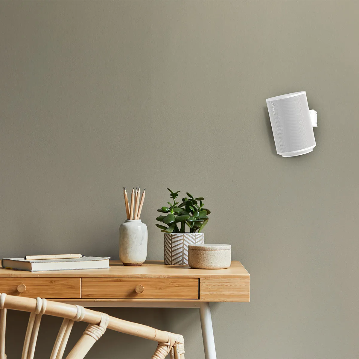 Mountson Wall Mount for Sonos Era 100 - Pair (White)