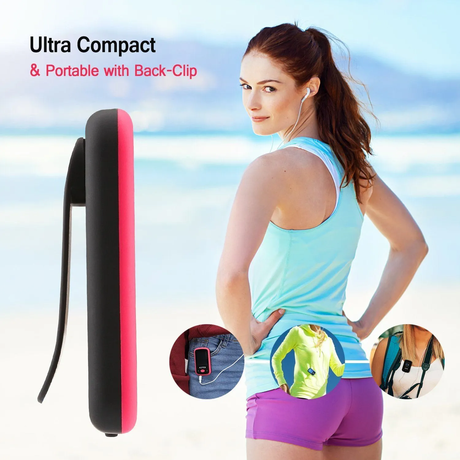 Portable Lossless HiFi Sound Music 8G Bluetooth MP3 Player