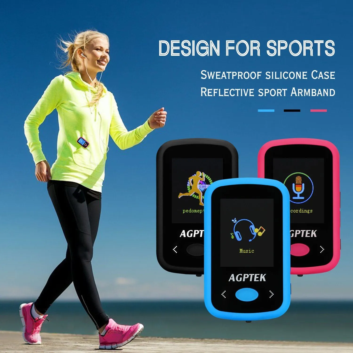 Portable Lossless HiFi Sound Music 8G Bluetooth MP3 Player