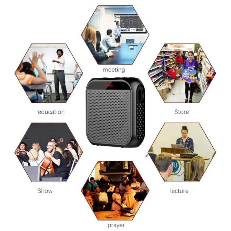 Portable S17 Mini Amplifier with Display for Educational and Tour Applications