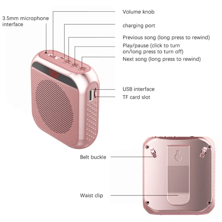 Portable S17 Mini Amplifier with Display for Educational and Tour Applications
