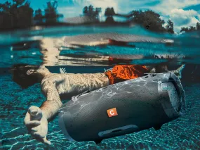 Rechargeable Waterproof Bluetooth Boombox Speaker with TWS & Built in Power Bank