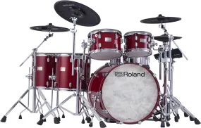Roland VAD716 Electronic Drum Set, Gloss Cherry