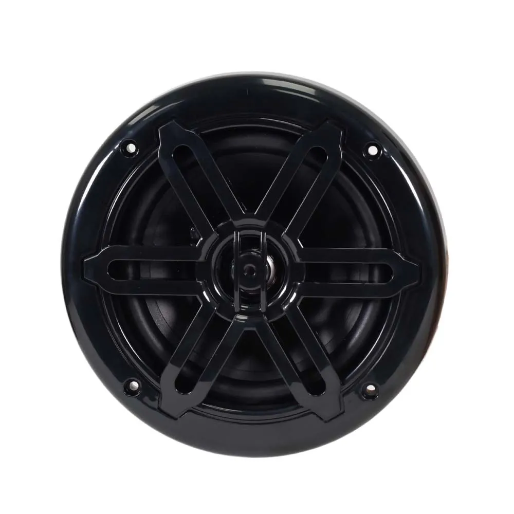 SA-65M01B - Pair of Black 6.5 Inch 150 Watt 2-Way Waterproof Boat/Marine Speakers - 300 Watts Total