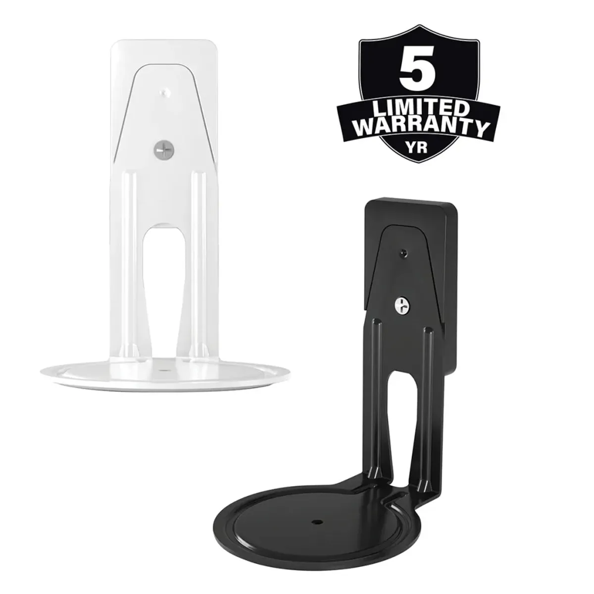 Sanus WSFME12 Fixed Speaker Wall Mounts for Sonos Ear 100 - Pair (Black)