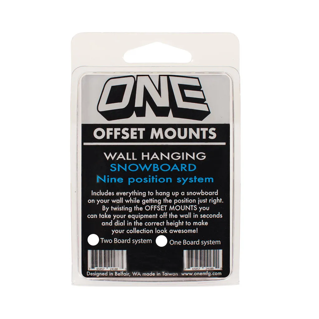 Snowboard Offset Mounts Wall-Hanging System / for Two Boards