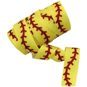 Softball Seam Sports Ribbon - 5 Yards