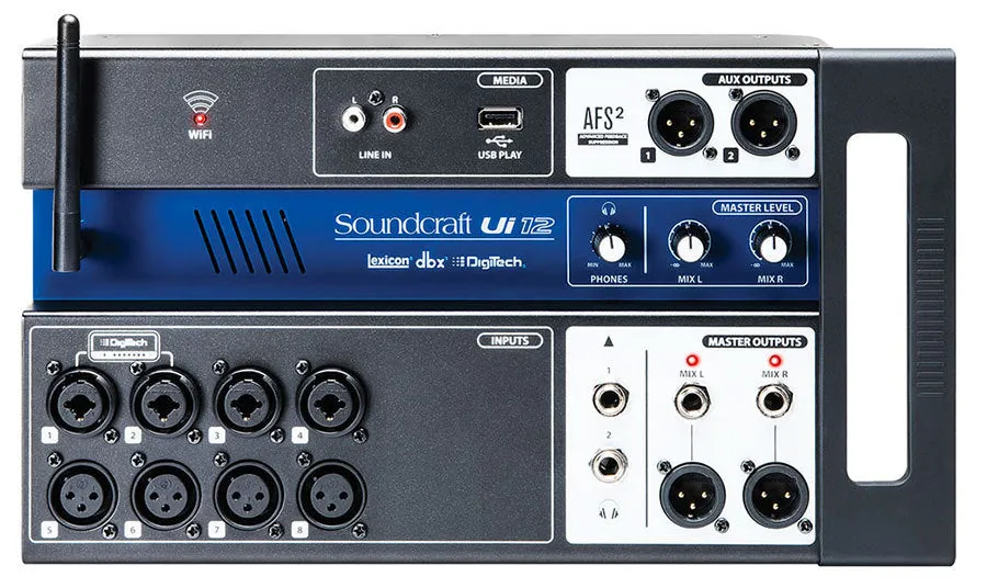 Soundcraft Ui12 12-In Remote Controlled Digital Mixer
