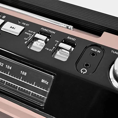Studebaker 80's Retro Street Bluetooth Boombox with Radio, CD Player