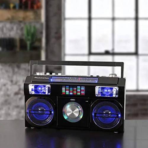 Studebaker 80's Retro Street Bluetooth Boombox with Radio, CD Player