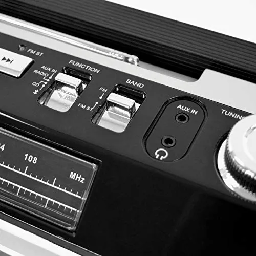 Studebaker 80's Retro Street Bluetooth Boombox with Radio, CD Player