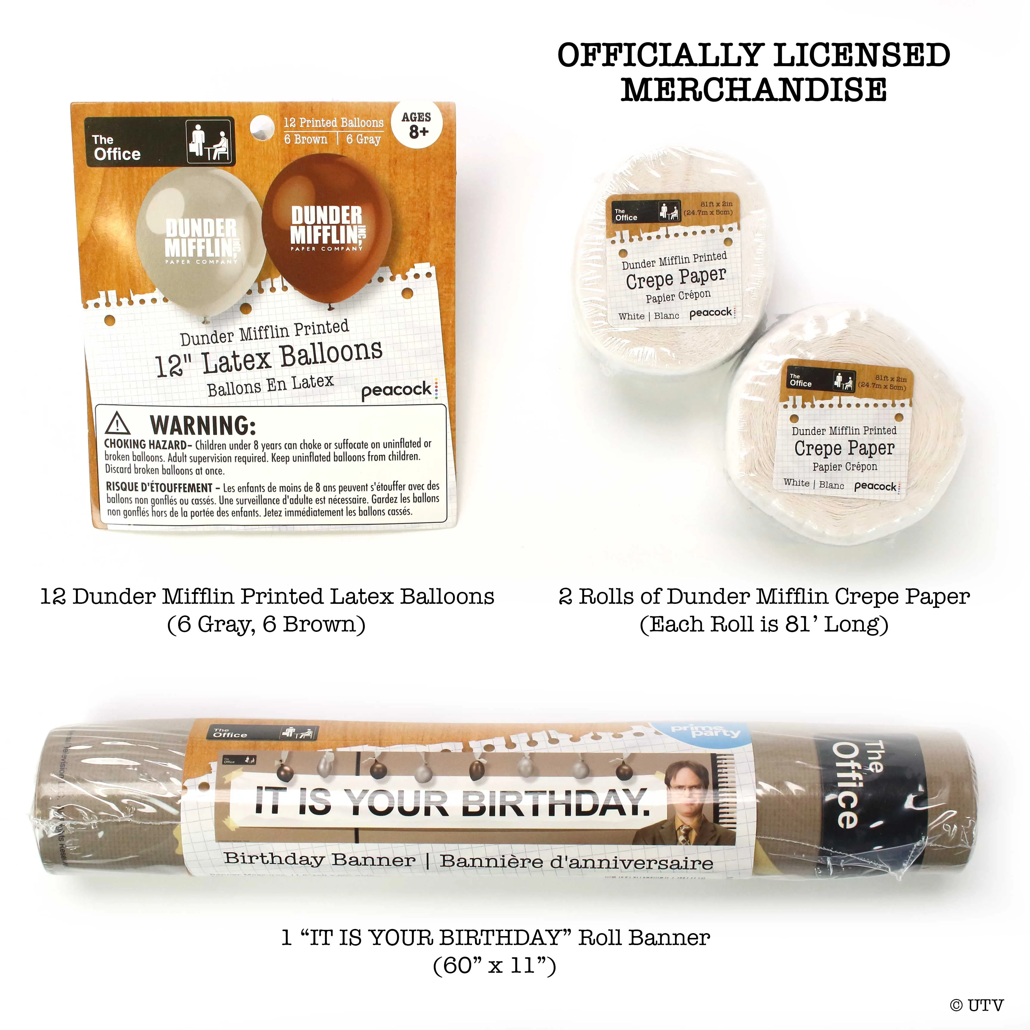 The Office – Banner, Balloon, Streamer Pack