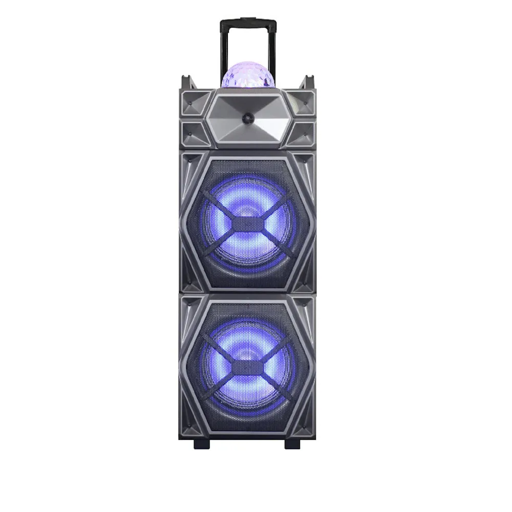 TOPTECH RIO-210 Bluetooth Speakers with Disco Lights & Wired Mic for Parties