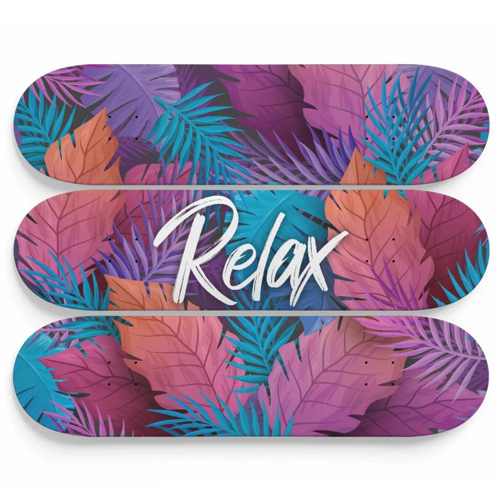 Tropical Background Skateboard Wall Art