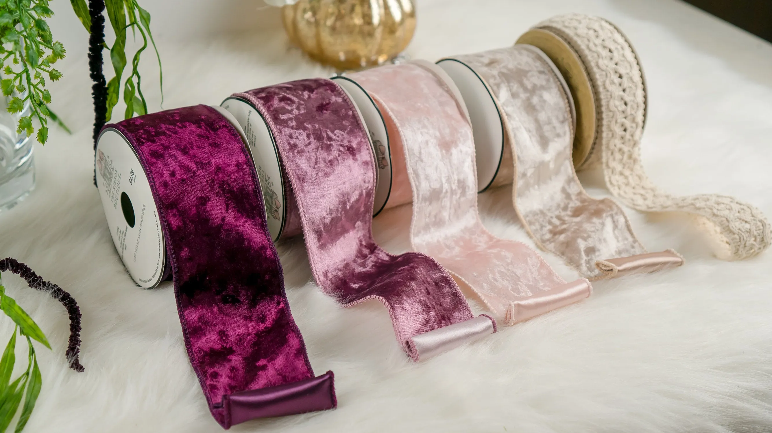 Velvet Ribbon Streamers for Bridal Bouquet - Add-On