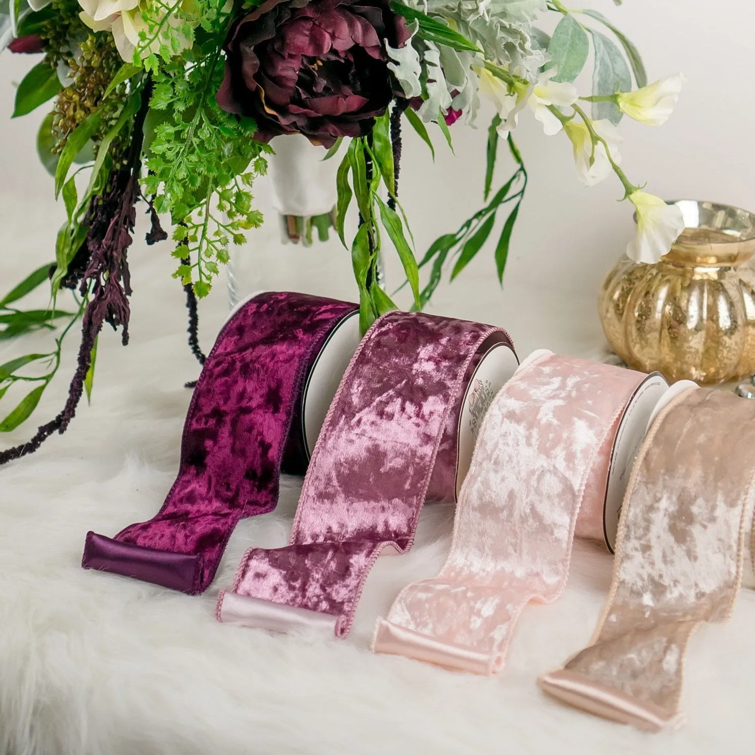 Velvet Ribbon Streamers for Bridal Bouquet - Add-On