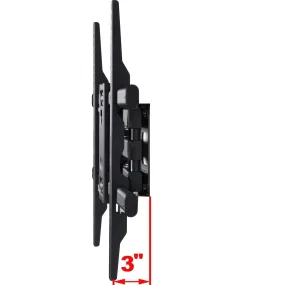 VideoSecu MW380B5 Full Motion Articulating TV Wall Mount Bracket for Most 37"-75" LED LCD Plasma HDTV Up to 125 lbs with VESA 684x400 600x400 400x400 150x100mm, Dual Arm Pulls Out Up to 14" AW9