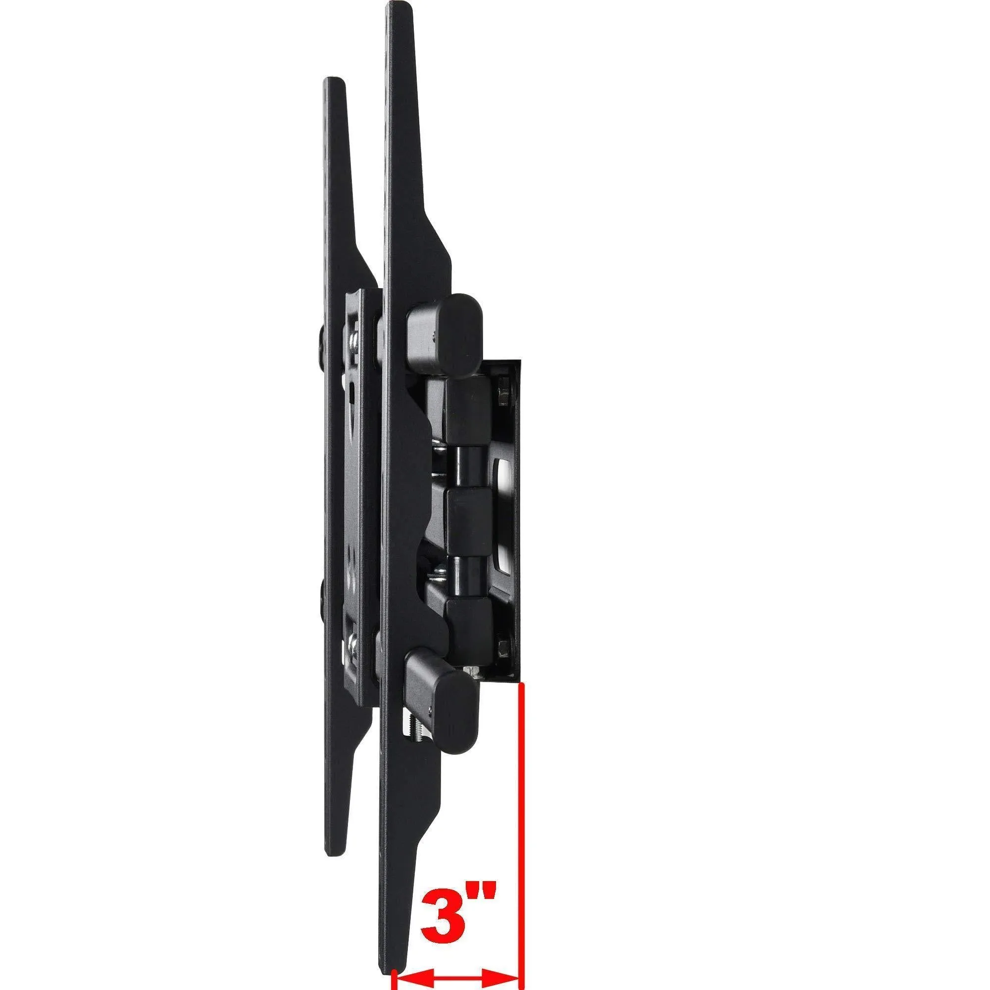 VideoSecu MW380B5 Full Motion Articulating TV Wall Mount Bracket for Most 37"-75" LED LCD Plasma HDTV Up to 125 lbs with VESA 684x400 600x400 400x400 150x100mm, Dual Arm Pulls Out Up to 14" AW9