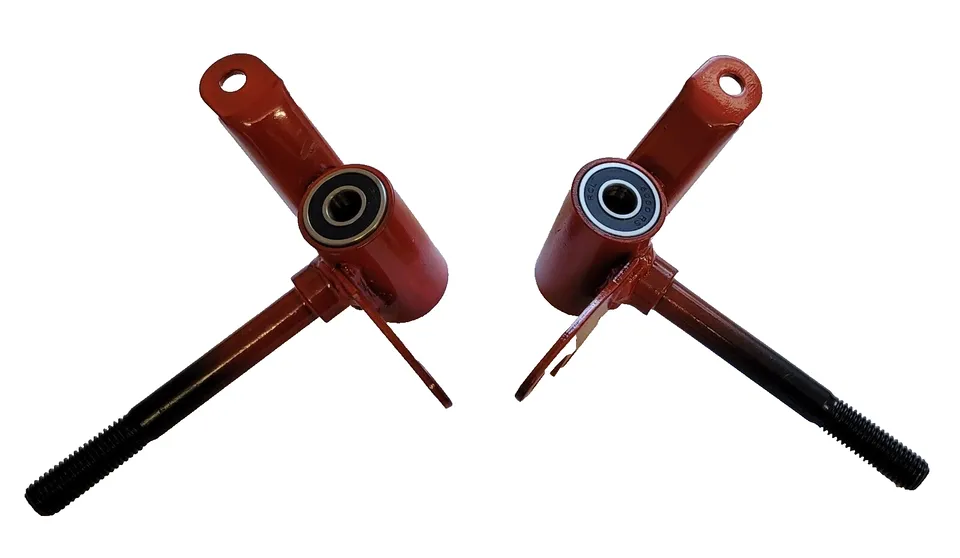 WHH24 SET OF RED STEERING STUB AXLES ORION 49CC 2 STROKE MINI QUAD BIKE ATV