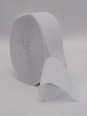 White Crepe Paper Streamer 81&#039; Long
